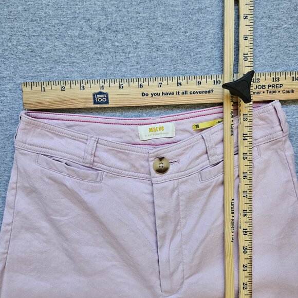 Maeve Anthropologie Pants Womens 28 Ettie Wide Leg High Rise Crop Linen Blend - Picture 3 of 6
